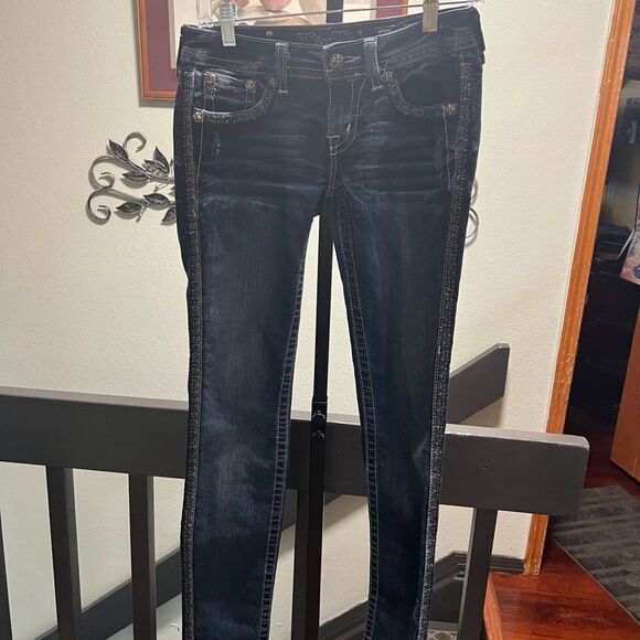 EUC Miss Me Skinny Blue Jeans Size 26 #BTBJ#2 - Picture 8 of 15